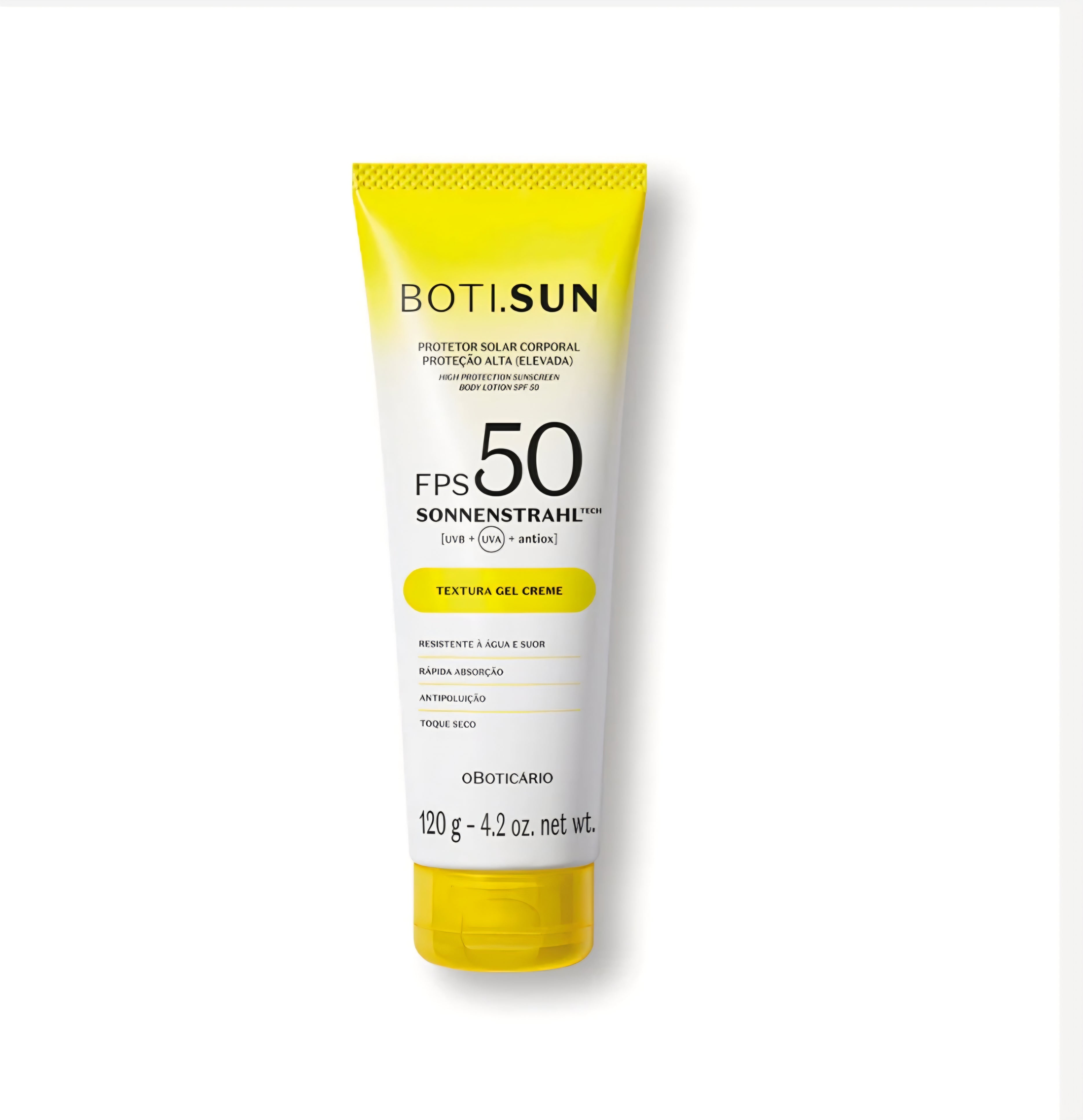 Boti.Sun Protetor Solar Corporal Gel Creme FPS50, 120g